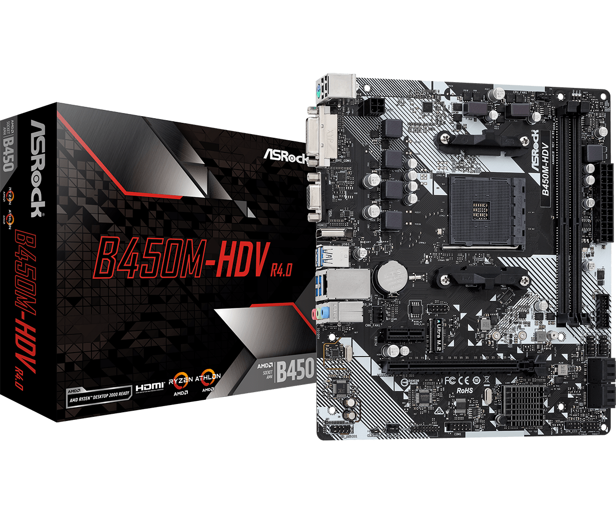 ASROCK B450M-HDV R4.0 ASROCK B450M-HDV R4.0